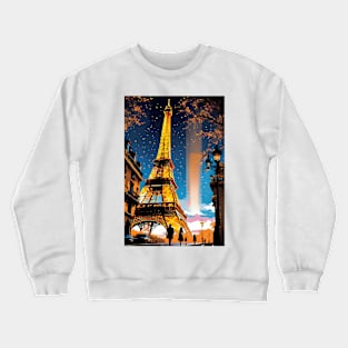 Eiffel tower in Twilight Crewneck Sweatshirt